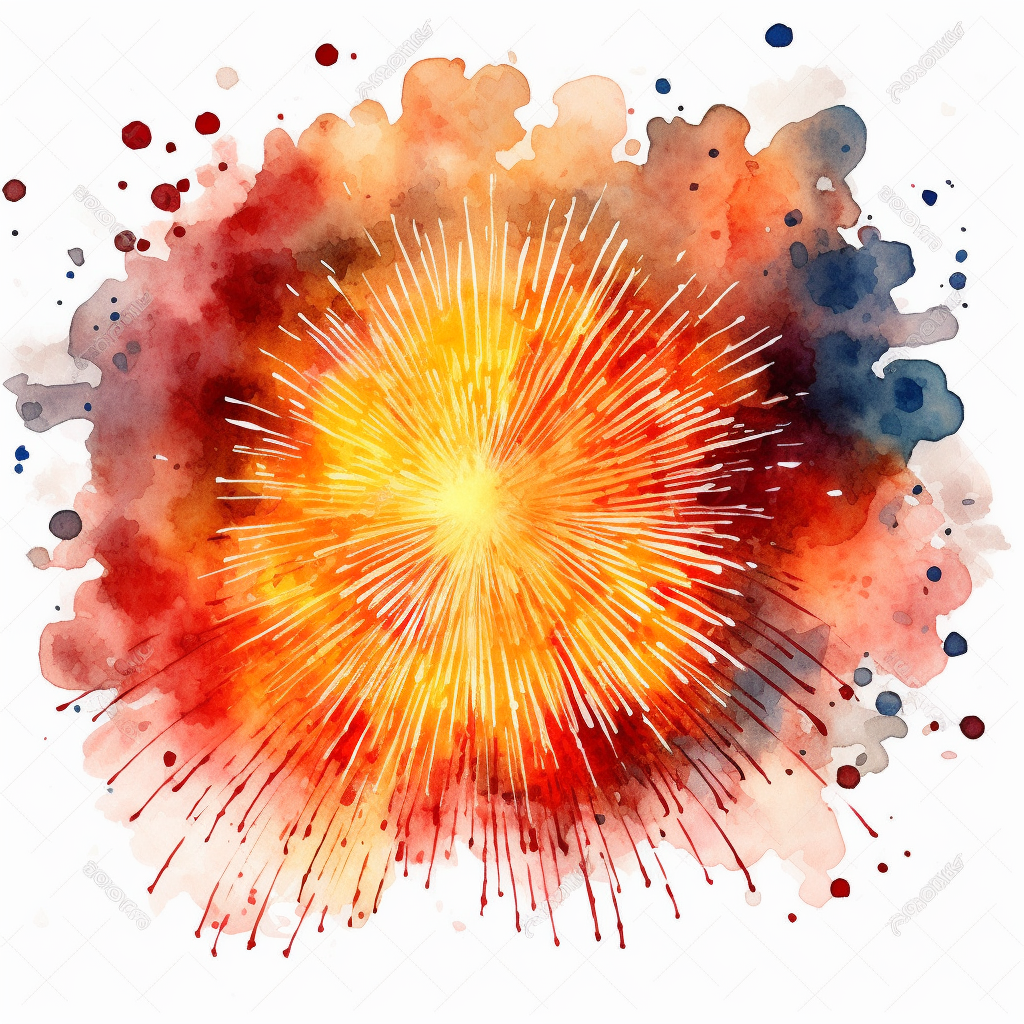 4th of july fireworks clipart