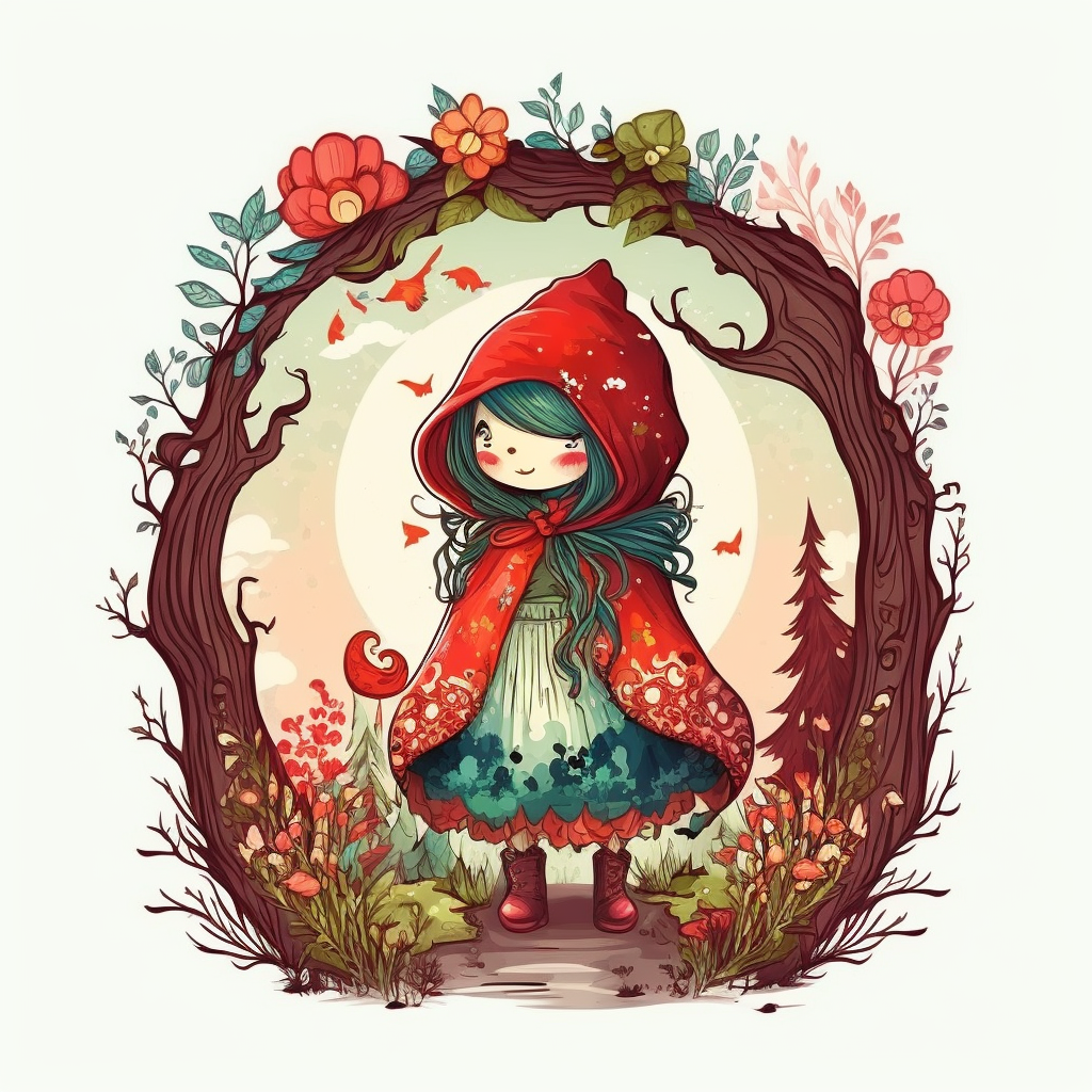 little red riding hood clipart