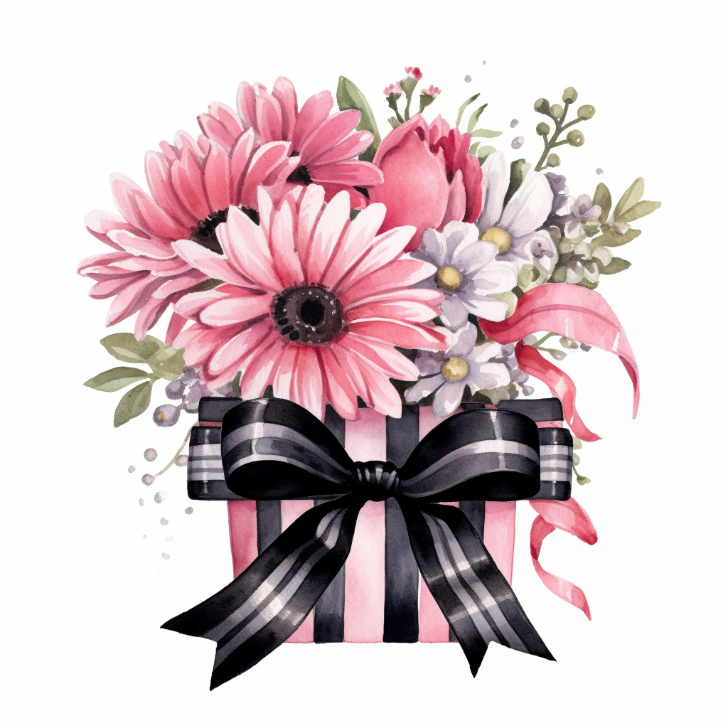 birthday bouquet cliparts