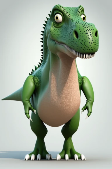 no text, 3d whole body clipart of a iguanodon dino, cartoon network style, friendly face, head unproportionally bigger than body, detailed body shape, front shot, insanely big shiny eyes, caricatured face, insanely glossy, plastic like fur and skin, light background, unrealistic, 8k photography, cinematic, super cute face, Photography, Ultra-Wide Angle, Depth of Field, hyper-detailed, beautifully color-coded, insane details, intricate details, Unreal Engine, Cinematic, Editorial Photography, Pho