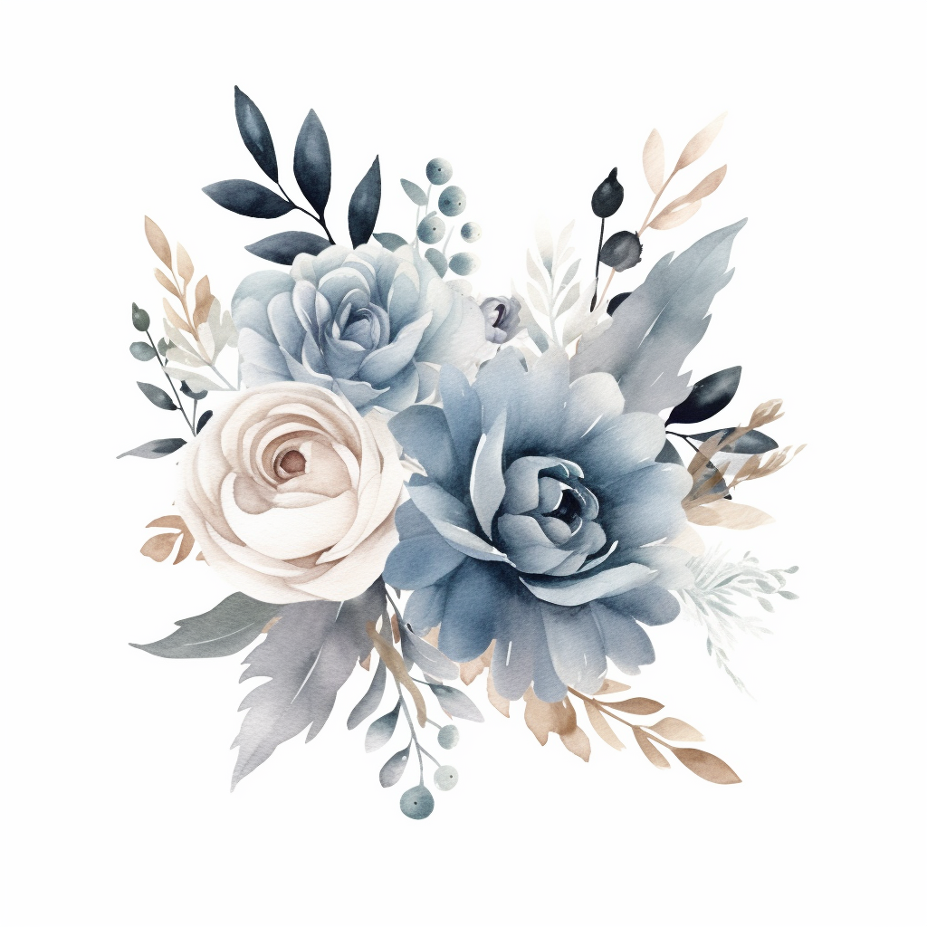 floral line cliparts