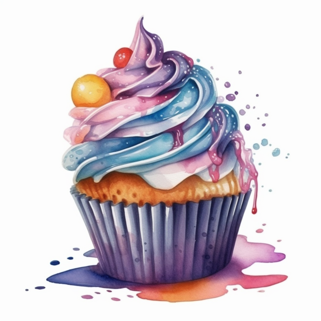 cartoon cupcakes clipart