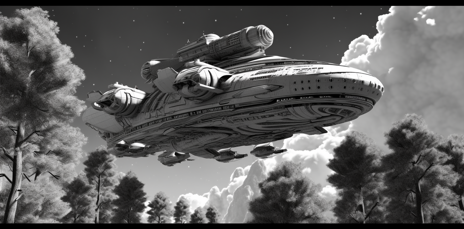 black spaceship cliparts