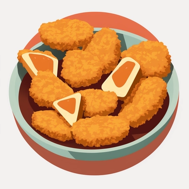 Chicken nuggets clipart