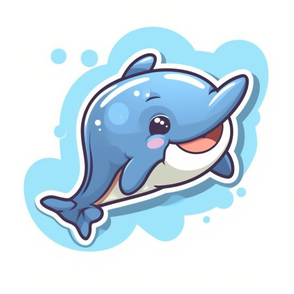 funny dolphin cliparts