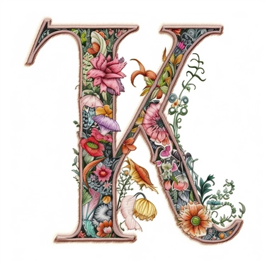 Set all 26 characters, Floral Alphabet Machine Embroidery Font, from A to Z, a detailed illustration, clipart, white background