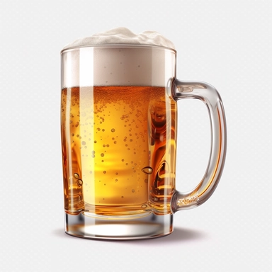 ultra detailed realistic beer mug clipart 8K