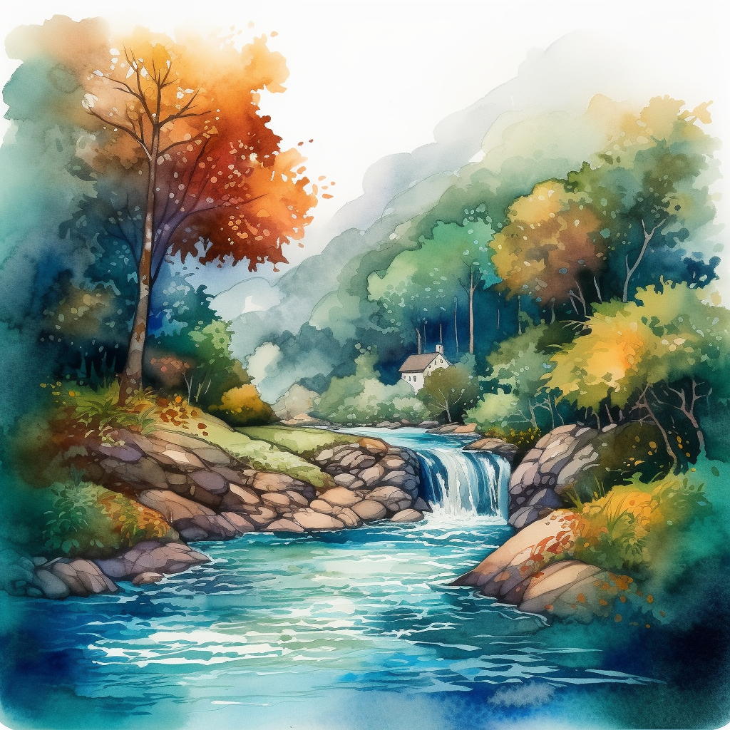 flowing river cliparts