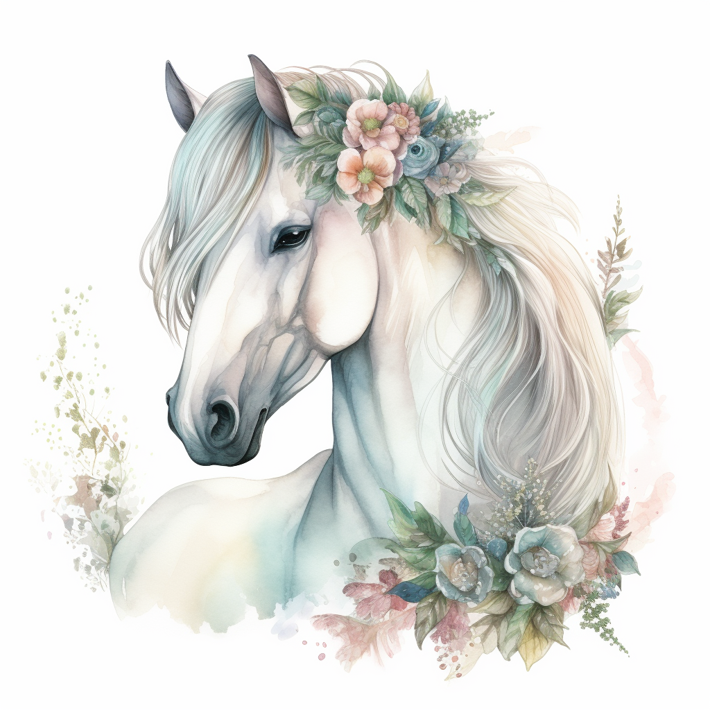 green horse cliparts