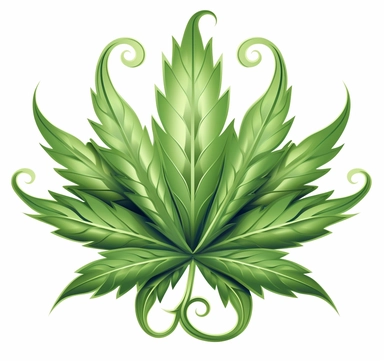 green cannabis leaf clipart, in the style of made of all of the above, ashcan school, massurrealism, 1970–present, spiritualcore