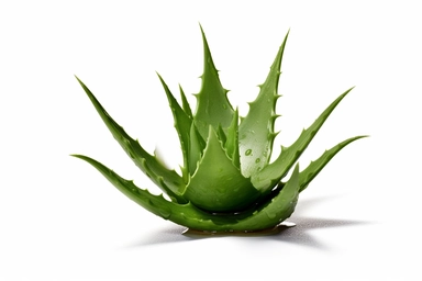 High - resolution, photorealistic clip art of a [aloe vera], isolated on a clean [white] background, this image features no border, frame, text, or typography, ensuring a clean and clear visual, the expert lighting and texture details showcase object simplicity.