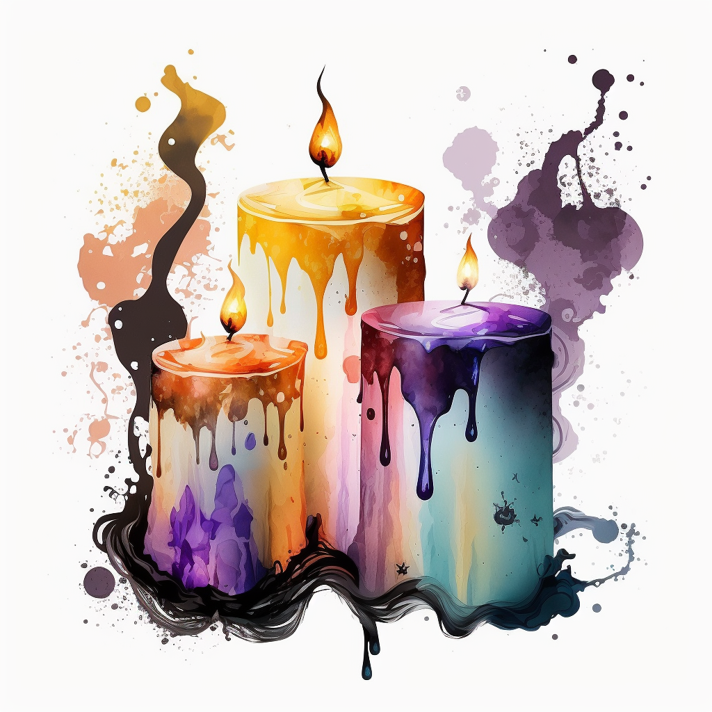 halloween candles cliparts