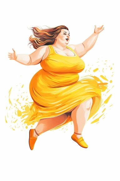 colour pencil clipart, fullbody extremly fat woman does gymnastics, hd, on white background, space out,