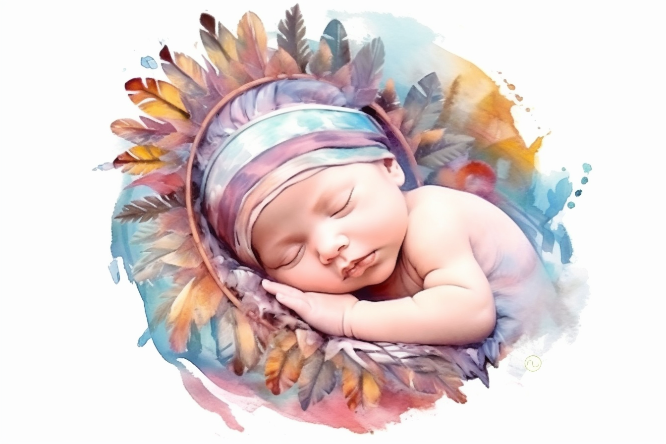 Watercolor Newborn Baby JPG , Sleeping Baby Watercolor Clip Art, Sleeping  Baby Clip Art, Watercolor Newborn Baby Art, Sleeping Baby Art 