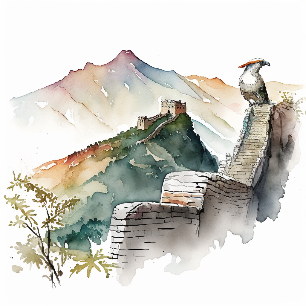 great wall of china clipart