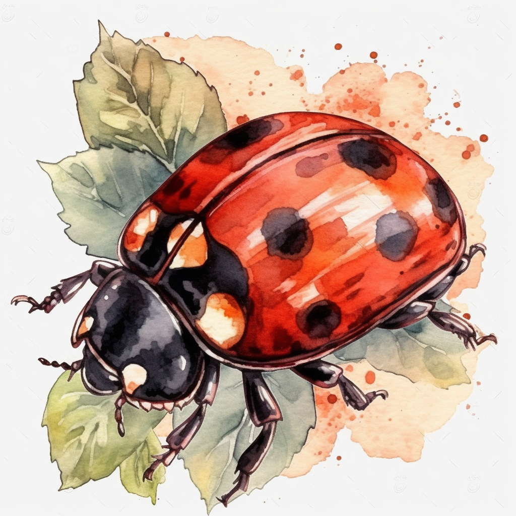 black and white ladybug clipart