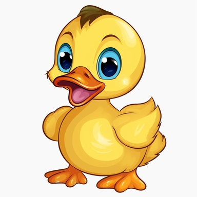clipart baby duck
