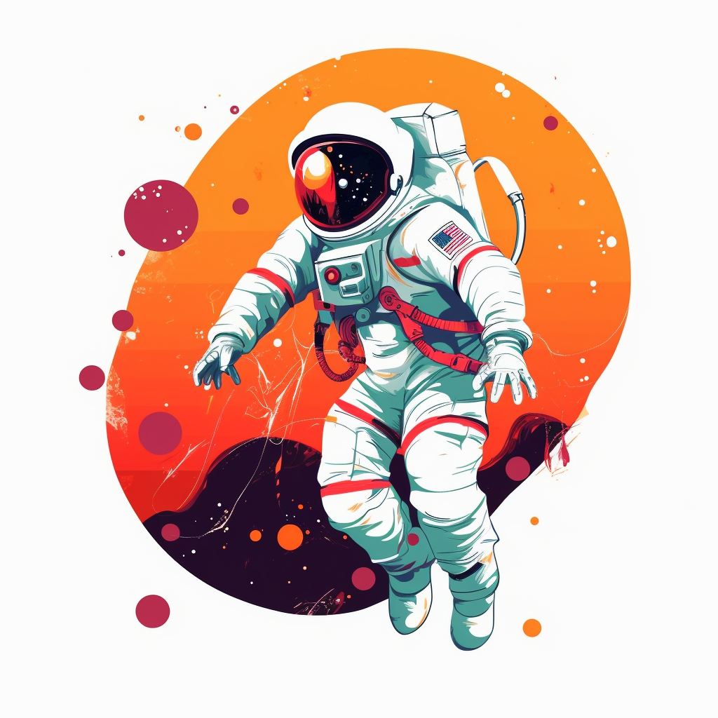 astronaut cliparts vector