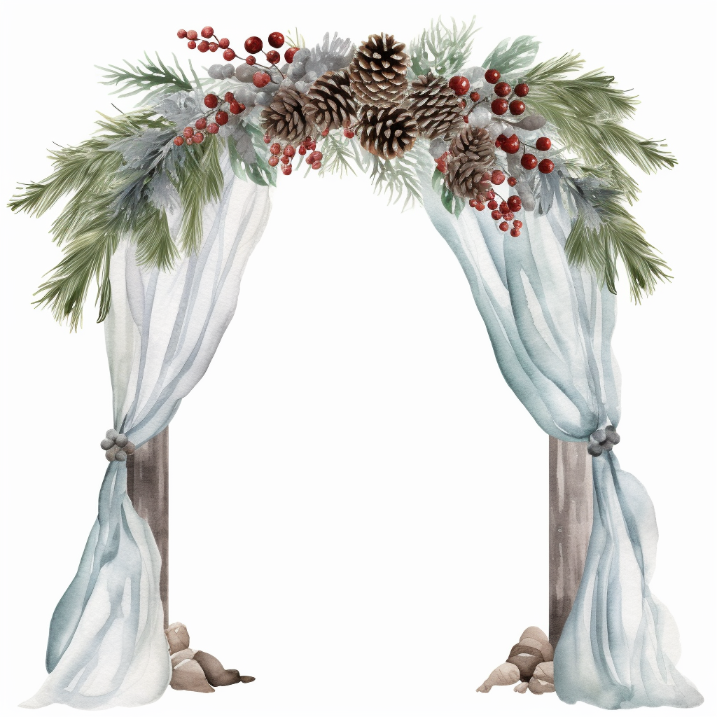 christmas garland clipart