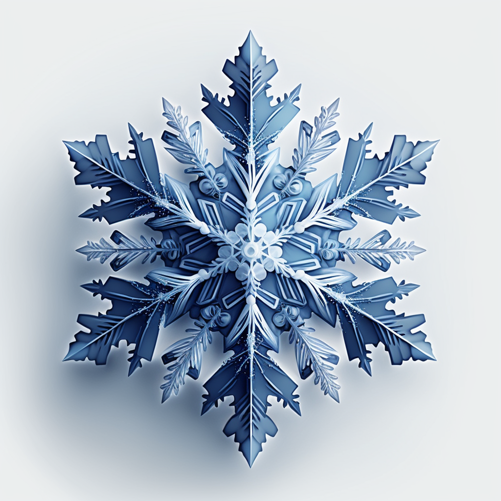 blue snowflake cliparts
