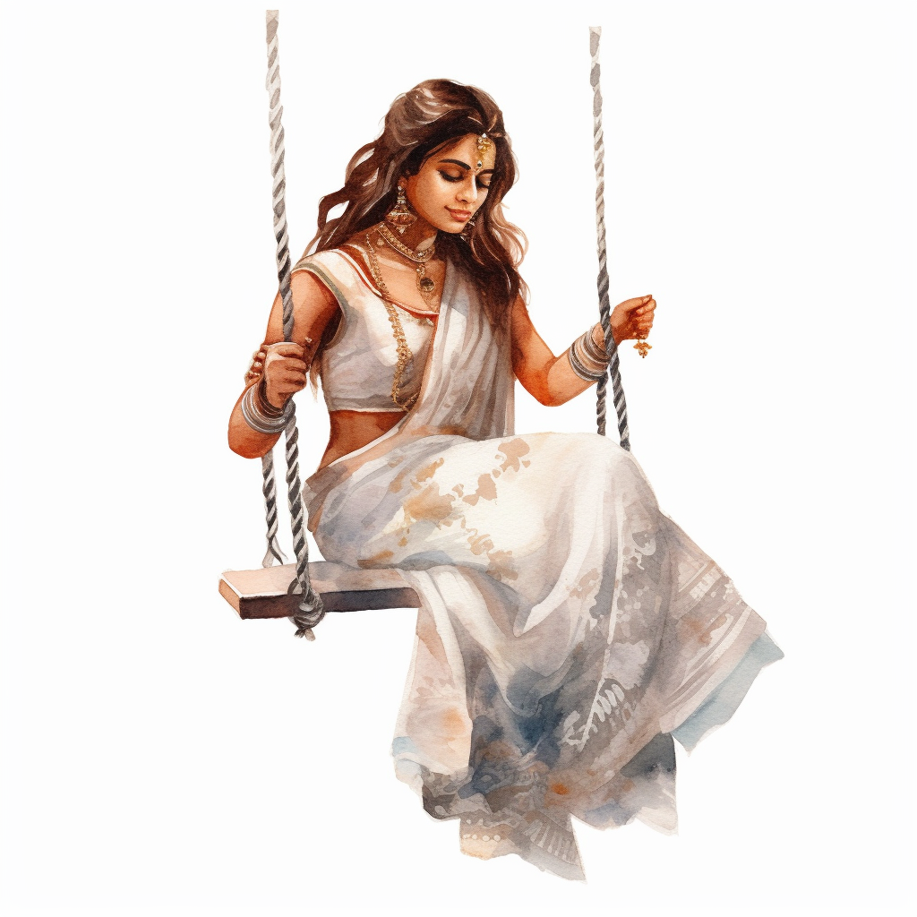 indian woman clipart