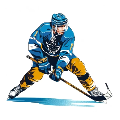 ice hockey clipart, white background