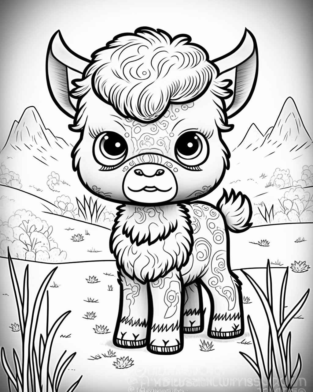 cartoon bison cliparts