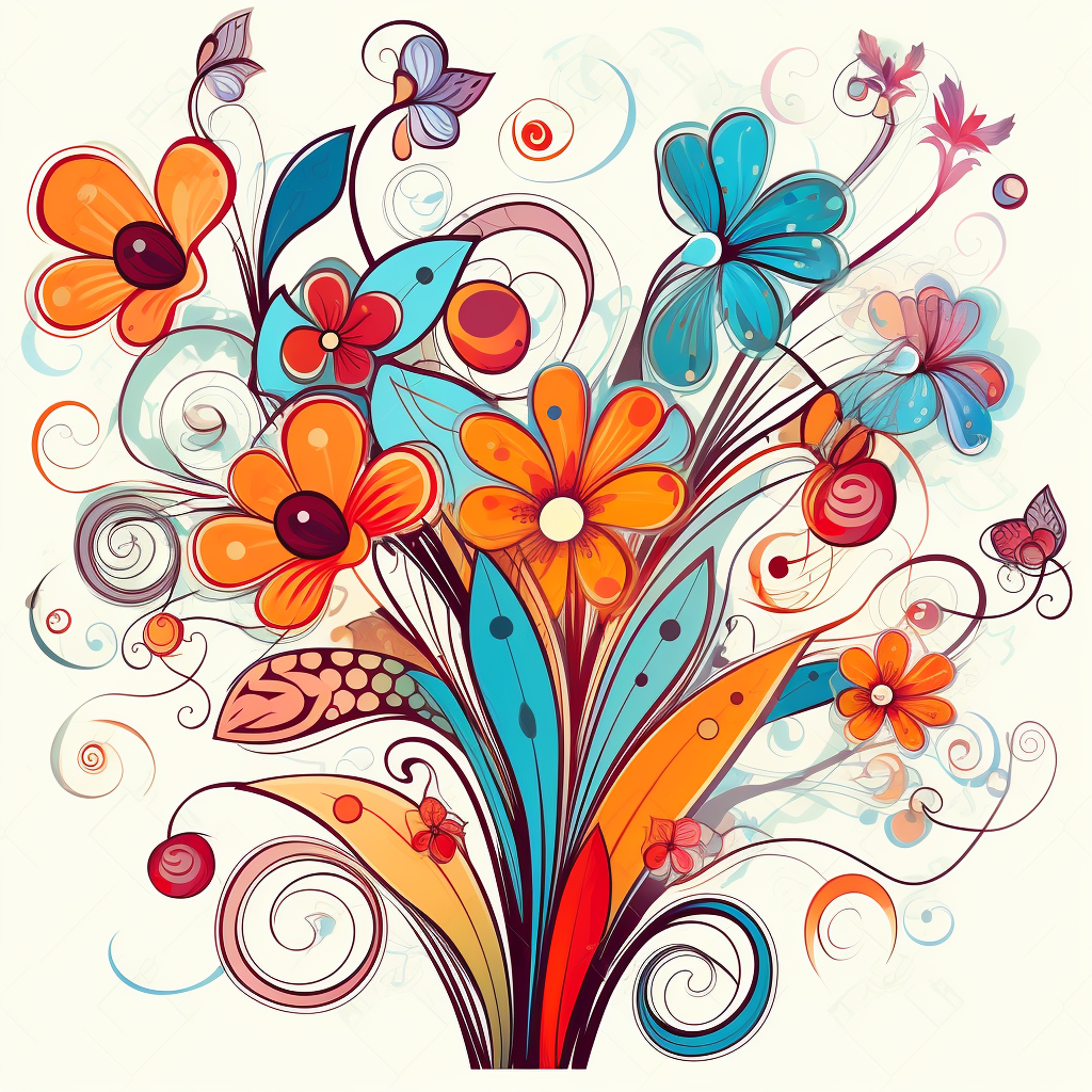 flower art clip