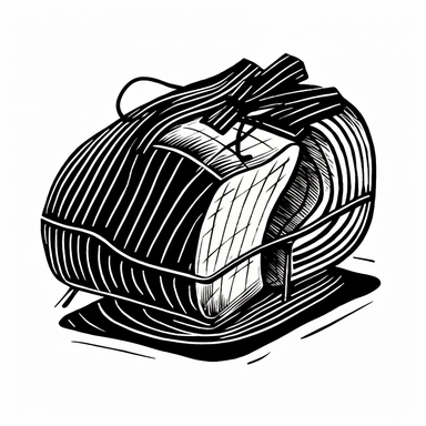 ham ,sticker, vintage,minimal lines, minimalism, black and white, clipart