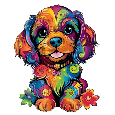 Cute & Colorful Dogs Clip Art Designs hd PNG Images