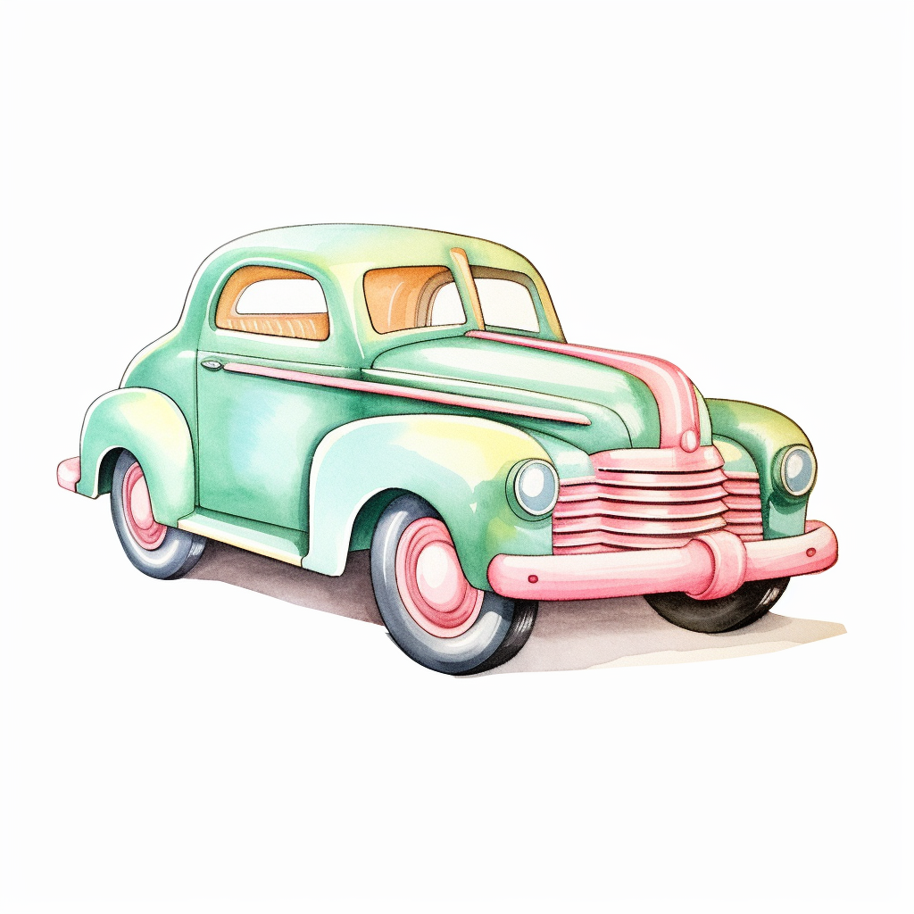 1950 retro cliparts