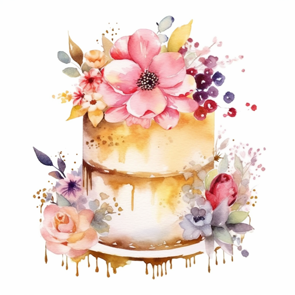 cake flowers cliparts