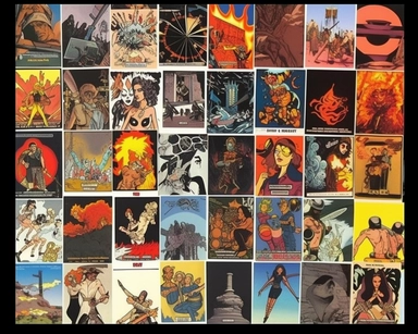 collage, graphics, magazine cutouts, comic book covers gallery, interesting artifacts, jewelry, ephemera, black liquid ooze, chrome metal frame, assorted photos, scrap book, photo album, evil comic, car stunt gone wrong, broken glass, shattered glass, newspaper clipping, trading card, knife, skyline on fire, scanned paper, scorpion, charcoal sketch of a scorpion, burglar, housefire, cosmic radiation, assorted varitey, mugshot, action figure, pin button, embroidered patch, artifacts