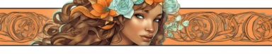 banner for an etsy shop that sells beautiful clipart and coloring pages and is very juvenile elegant aesthetic and fresh, style of alphonse mucha black girl inclusive, style of mariola budek, artistic