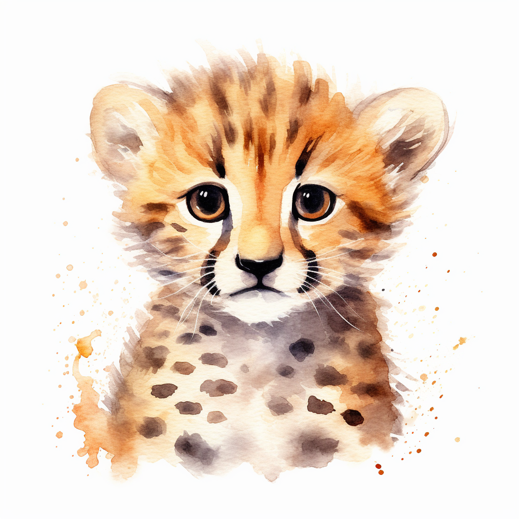 cheetah clipart