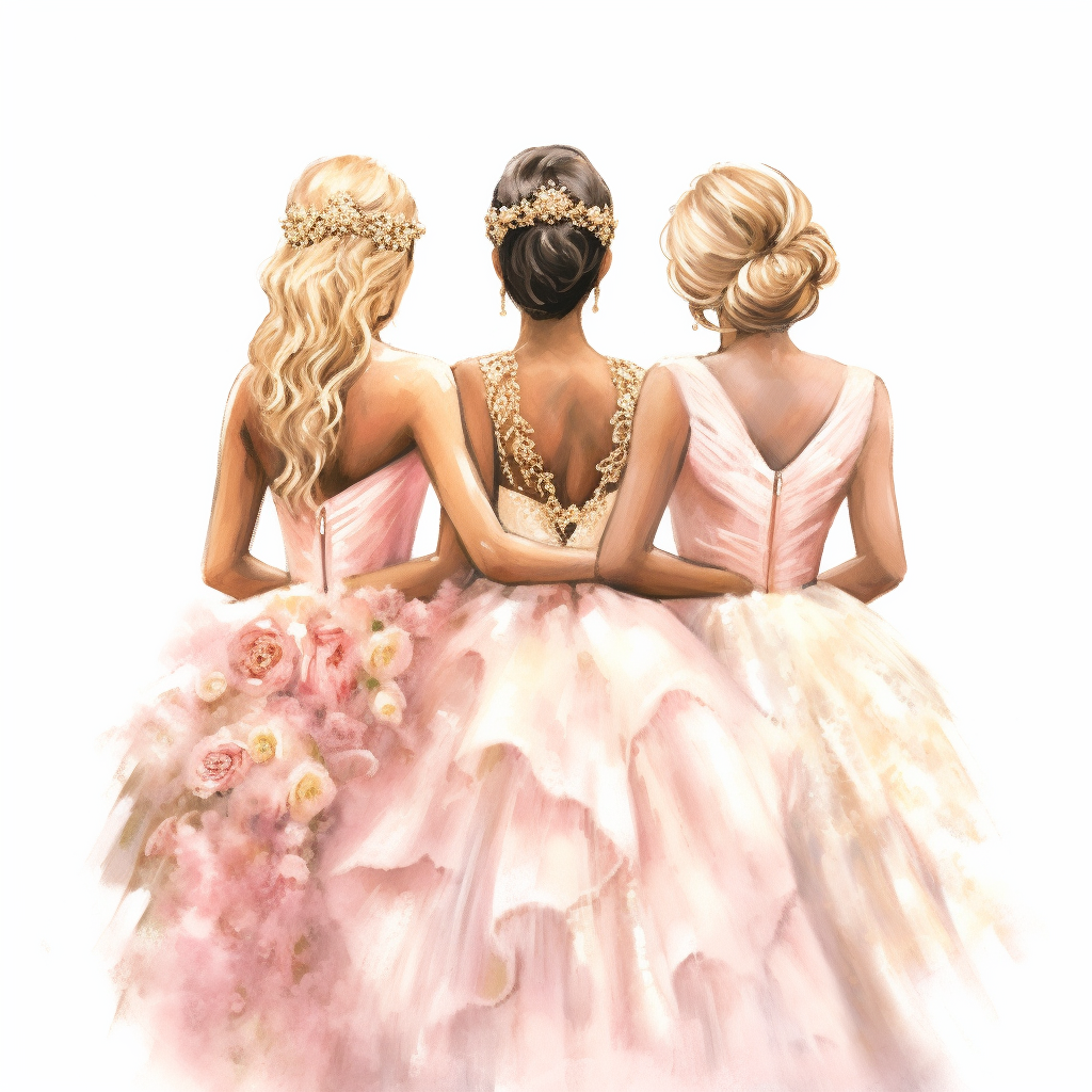 cliparts wedding bridesmaids