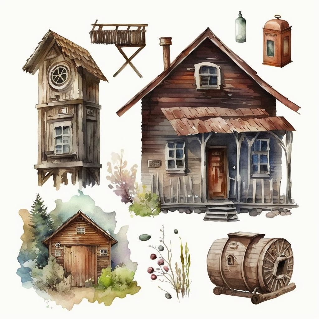 old building cliparts