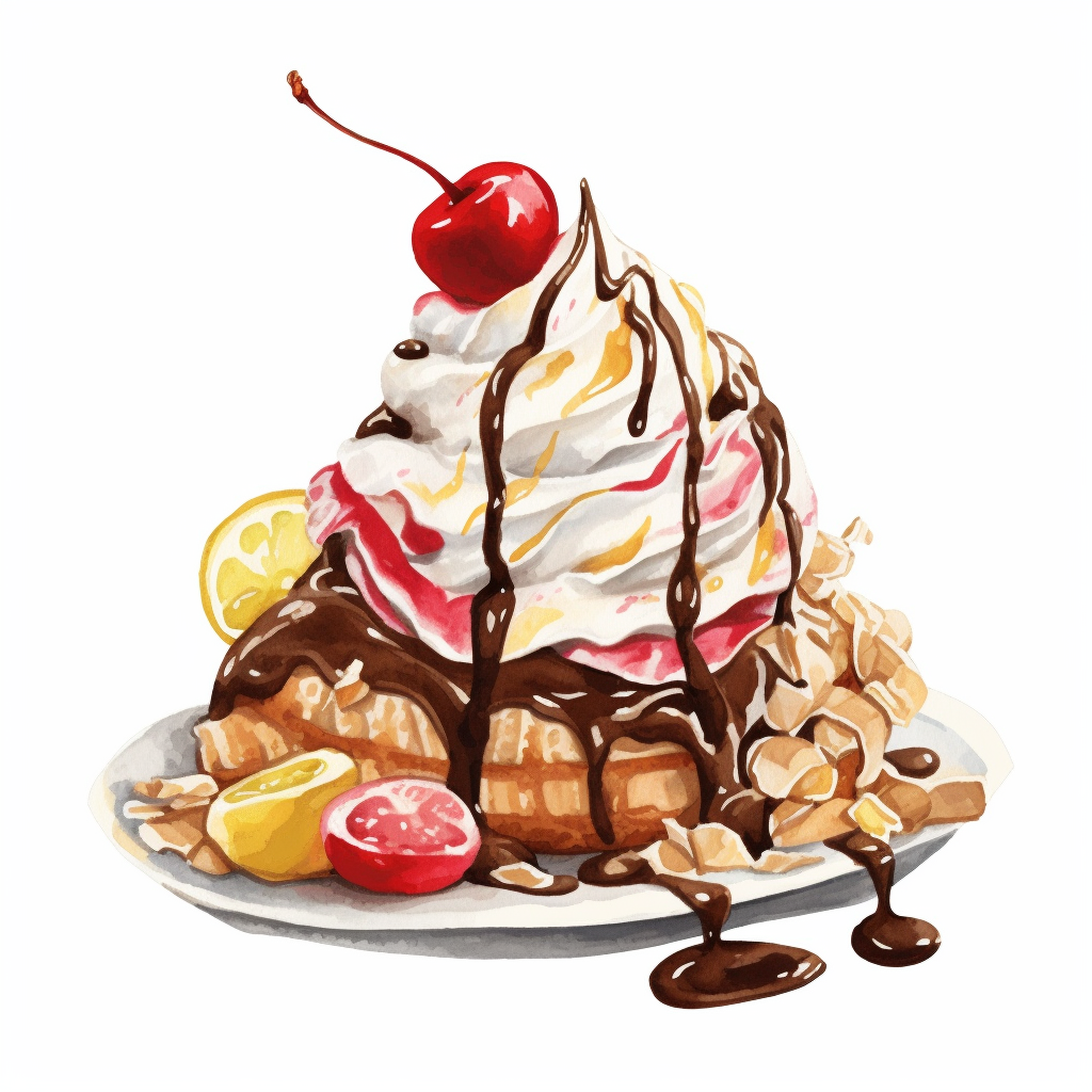 banana split clipart