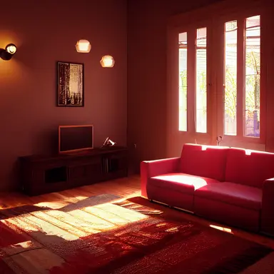 Cozy 3D livingroom, brown furniture, white walls, high detail, epic detailed, very clear, colors, evironment, hyper realism, high details, octane render, unreal engine realistic, hd, Clean Cel vector art by Kuroko no Basuke , Sailor Moon and A Whisker Away, simple illustration, clipart