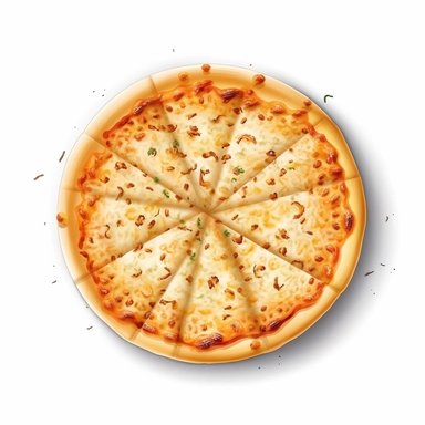 cheese pizza, clip art, clean, neat, detailed, white background