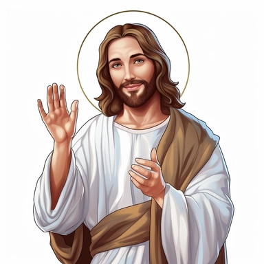 Jesus Christ clipart white background