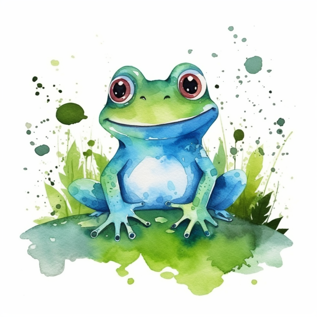 cartoon frog clipart