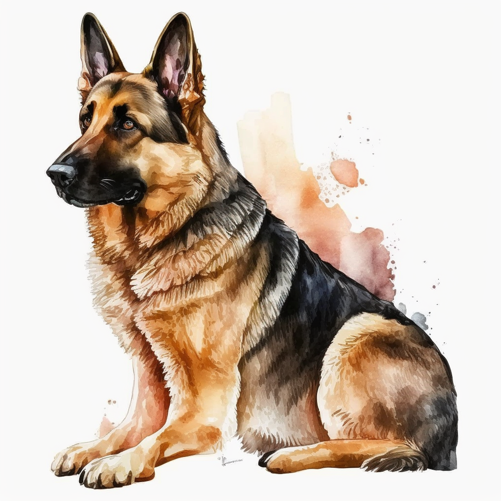german shepherd clipart