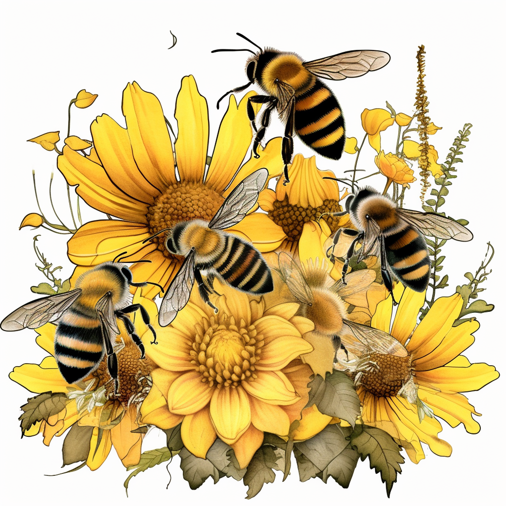 honey bee designs cliparts, artistic, creative, intricate, detailed ...