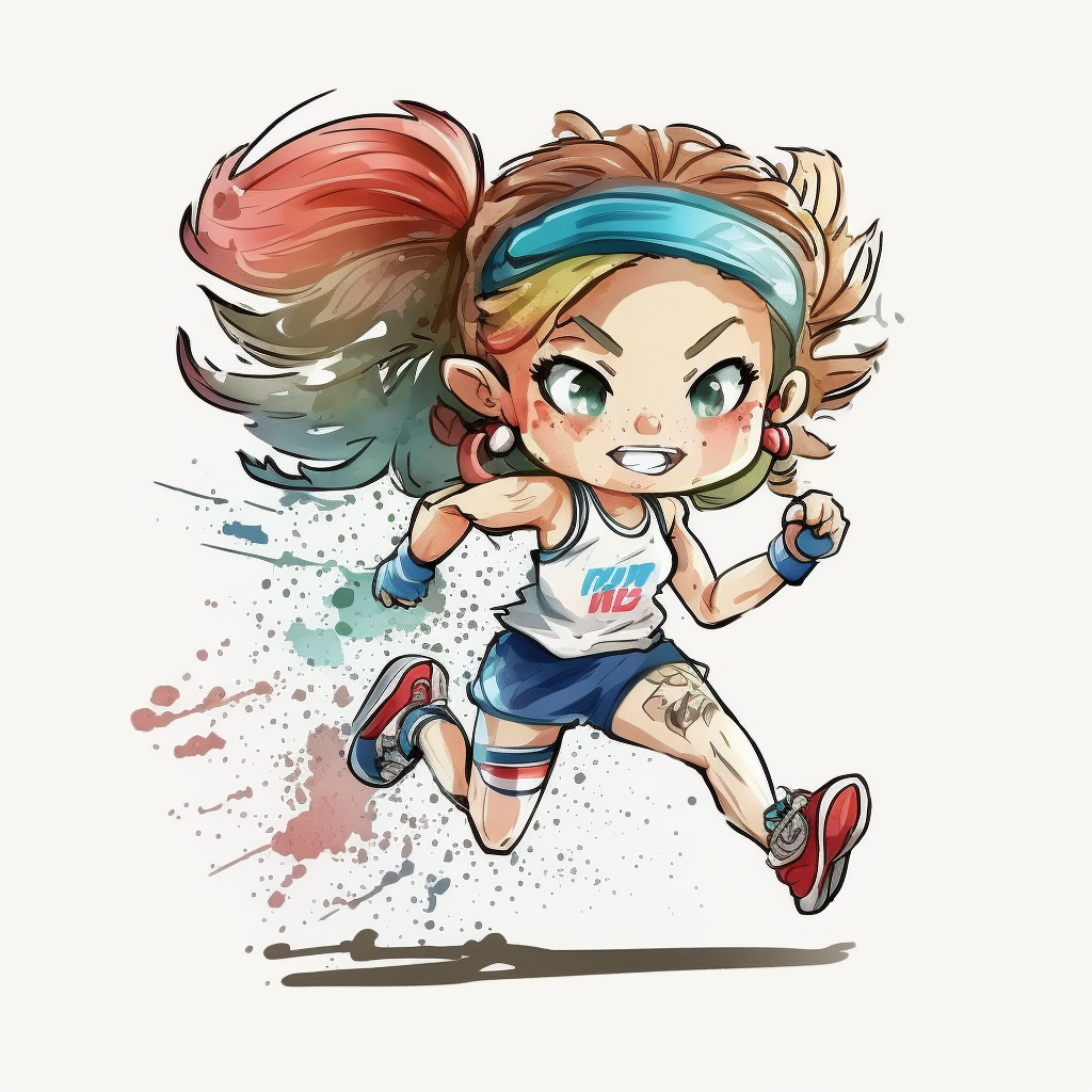girl athlete cliparts