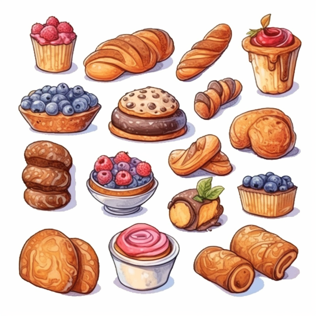 baked goods clipart