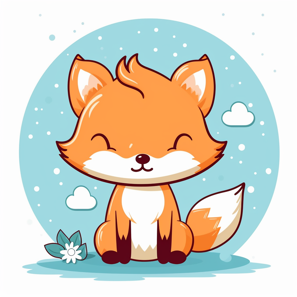 cute fox cliparts