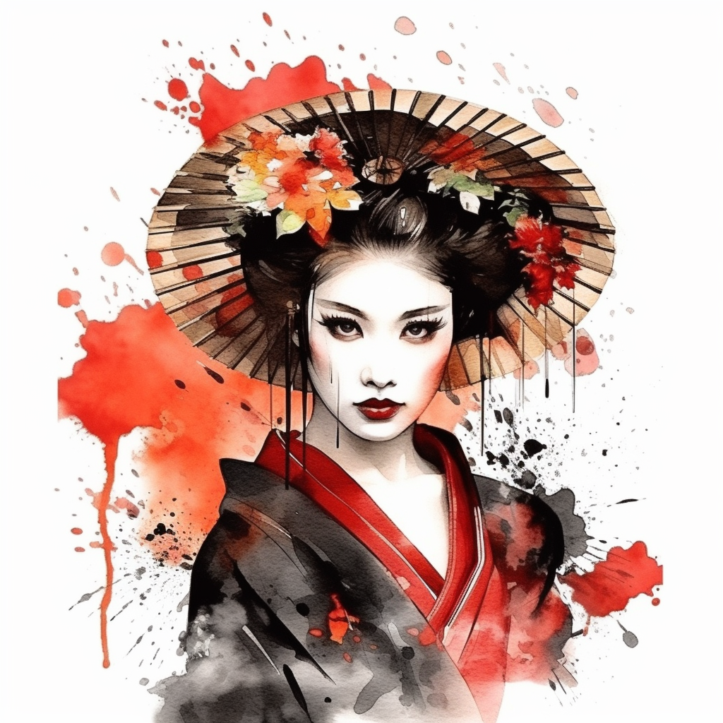 geisha cliparts
