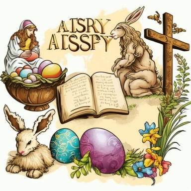 Easter Story Clipart Design