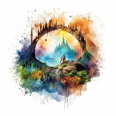 alcohol ink detailed intricate lord of the rings clipart awesome